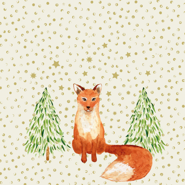 Servietten Snowflakes &amp; Fox