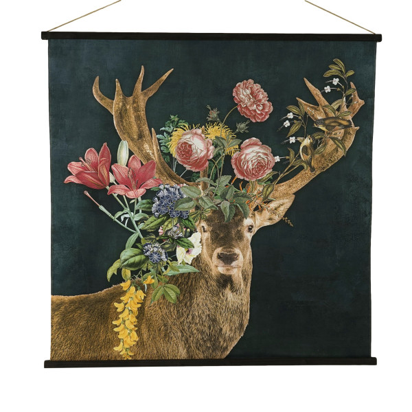 Kunstdruck KAKEMONO HIRSCH