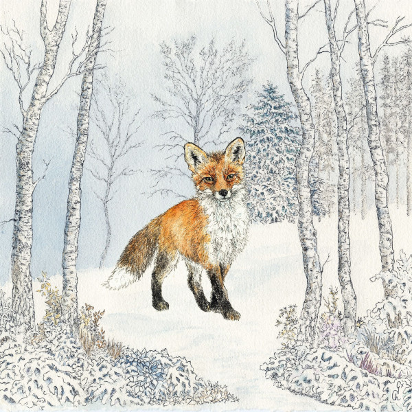 Servietten Renard Hiver