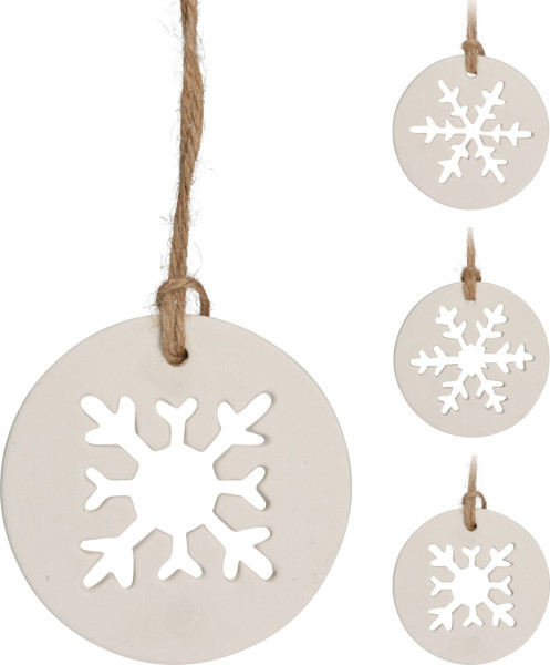 Christbaumschmuck Hänger SCHNEEFLOCKE