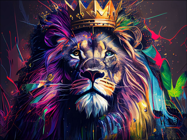 Keilrahmenbild LION KING II
